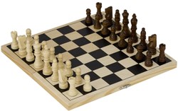Goki jeu d'échecs en bois pliable jeu de voyage avec coffret et pièces