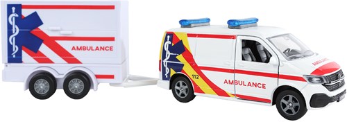 Kids GLOBE ambulance jouet Volkswagen avec remorque diecast-2