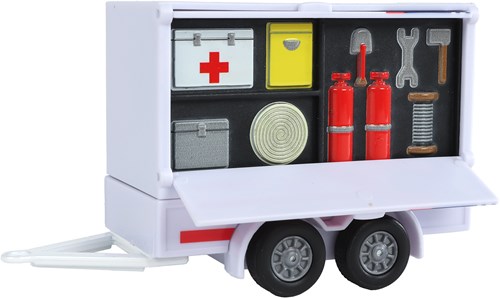 Kids GLOBE ambulance jouet Volkswagen avec remorque diecast-3