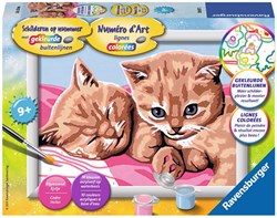Ravensburger peinture par numéros amis câlins kit de peinture enfants