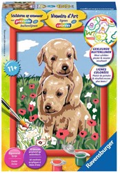Ravensburger peinture par numéros chiots câlins coffret peinture