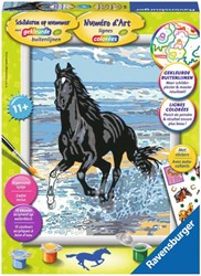 Ravensburger peinture par numéros cheval dans les vagues - kit créatif