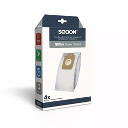 SQOON sac aspirateur Nilfisk Power Select - Haute Filtration 4 pièces