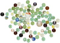 Goki billes en verre - jouet coloré en filet - 88 pièces - jeu de billes-2