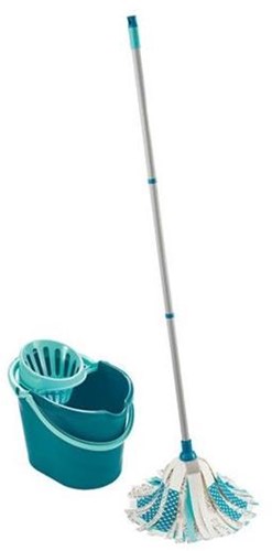 Leifheit Power set de serpillère 3-en-1 complet - set de nettoyage - seau avec essoreuse