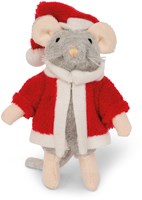 Het Muizenhuis peluche Père Noël - poupée douce 12 cm - cadeau de Noël