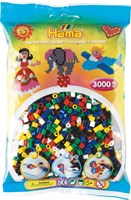 Hama perles à repasser - mélange couleurs primaires - 3000 pièces jouet créatif