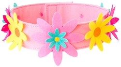 Global Affairs accessoire couronne feutrine avec fleurs interchangeables rose