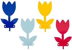Global Affairs patère métal tulipe multicolore 4 pièces chambre enfant