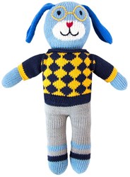 Global Affairs peluche chien Milo tricoté 36 cm cadeau équitable