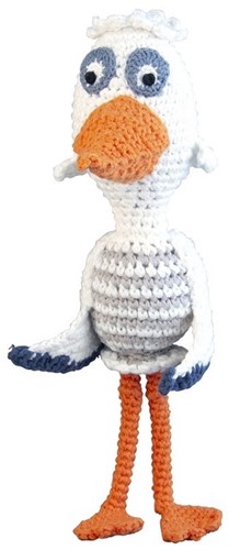 Cigogne Juffrouw en peluche crochetée