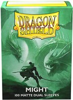 Asmodee Dragon Shield protège-cartes matte dual might 100 pièces TCG