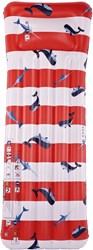 Swim Essentials Matelas Gonflable Luxe - Baleine Rouge Blanc Accessoire Piscine