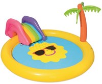 Bestway piscine de jeu spraypool avec toboggan 237x201x104cm vinyle