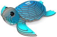 Eugy puzzle 3D tortue - kit animal en carton écologique-2