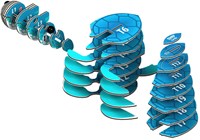 Eugy puzzle 3D tortue - kit animal en carton écologique-3