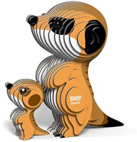 Eugy puzzle 3D suricate carton jouet animal coloré-2