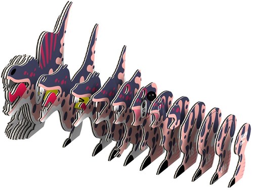 Eugy puzzle 3D - jouet dinosaure Spinosaurus en carton-3