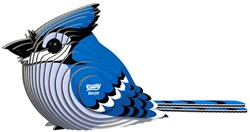 Eugy puzzle 3D - Geai bleu - jouet en carton écologique