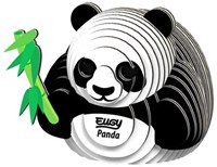 Eugy puzzle 3D - Panda kit de construction en carton jouet animal-2