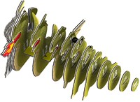 Eugy puzzle 3D - Dragon jouet écologique en carton-3