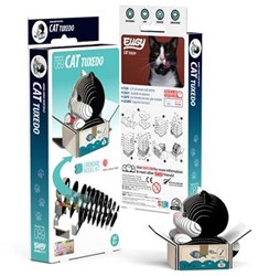 Eugy puzzle 3D chat - Tuxedo - carton durable - jouet animal