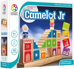 Smart Games jeu de réflexion en bois Camelot Jr - 48 défis - jeu de puzzle