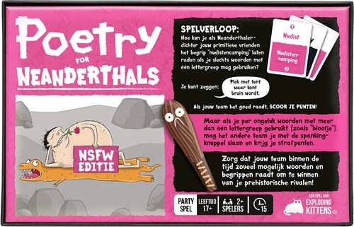 Exploding Kittens jeu de société Poetry for Neanderthals NSFW adultes-2