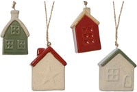 Décoration de Noël maison en porcelaine Decoris 3x5,7x7,2cm