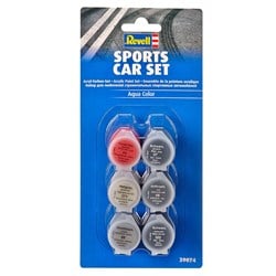 Revell set de couleurs acryliques voiture de sport - peinture maquette 6 couleurs