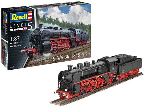 Revell kit de modélisme locomotive à vapeur 1:87 - 154 pièces train-3