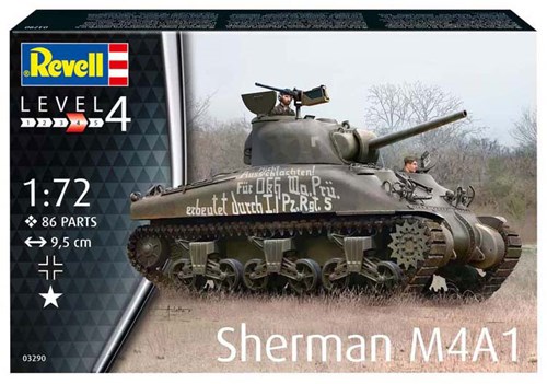 Revell kit de modélisme char Sherman M4A1 1:72 échelle 86 pièces