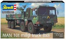 Revell kit de modélisme camion MAN 10t milgl 8x8 échelle 1:35 - 245 pièces
