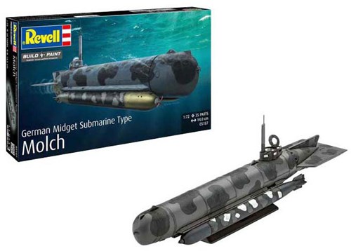Revell kit de modélisme sous-marin allemand Molch 1:72 - 35 pièces-3