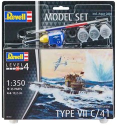 Revell kit de modélisme sous-marin Type VII C/41 1:350 échelle 35pcs