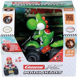 Carrera RC voiture télécommandée Mario Kart Yoshi Quad 2,4GHz échelle 1:20