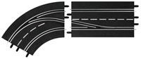 Carrera circuit de course Courbe de changement de voie gauche 1:24 - accessoire de circuit