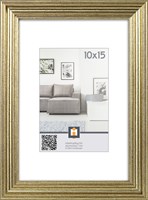 Cadre photo Salerno 10x15cm champagne plastique verre décoration