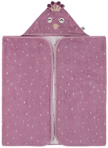 Trixie cape de bain enfant 70x130cm Mrs. Peacock - peignoir doux