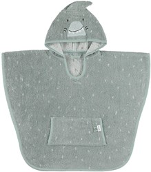 Trixie poncho bleu coton bio Mr. Shark éponge enfant bain