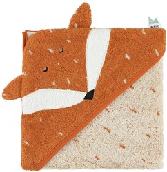 Trixie cape de bain bébé 75x75cm Mr. Fox coton bio
