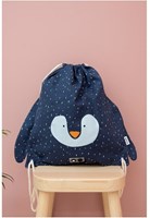 Trixie sac de sport sac de gym Mr. Penguin - déperlant - bleu - enfants-3