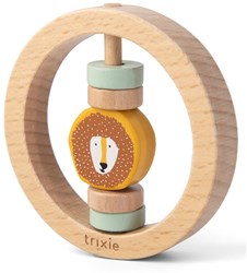 Trixie hochet bébé en bois - hêtre FSC - Mr. Lion jaune