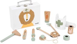 Trixie set de docteur en bois jouet pour enfants - jeu de rôle éducatif