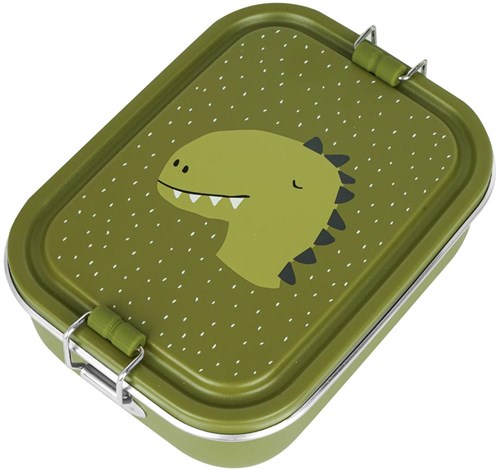 Trixie boîte à repas lunchbox Mr. Dino - inox - vert - enfants