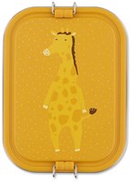 Trixie grande boîte à lunch - boîte inox Mr. Giraffe jaune enfants