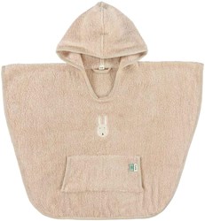 Trixie poncho de bain coton bio - imprimé lapin rose pour enfants