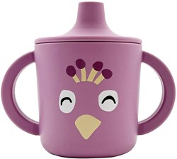 Trixie gobelet à bec en silicone bébé anti-fuite Mrs. Peacock