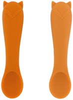 Trixie cuillères bébé silicone set Mr. Fox ergonomique 2 pièces