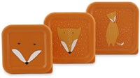 Trixie set de boîtes à goûter - 3 pièces - Mr. Fox - boîtes repas orange pour enfants-3